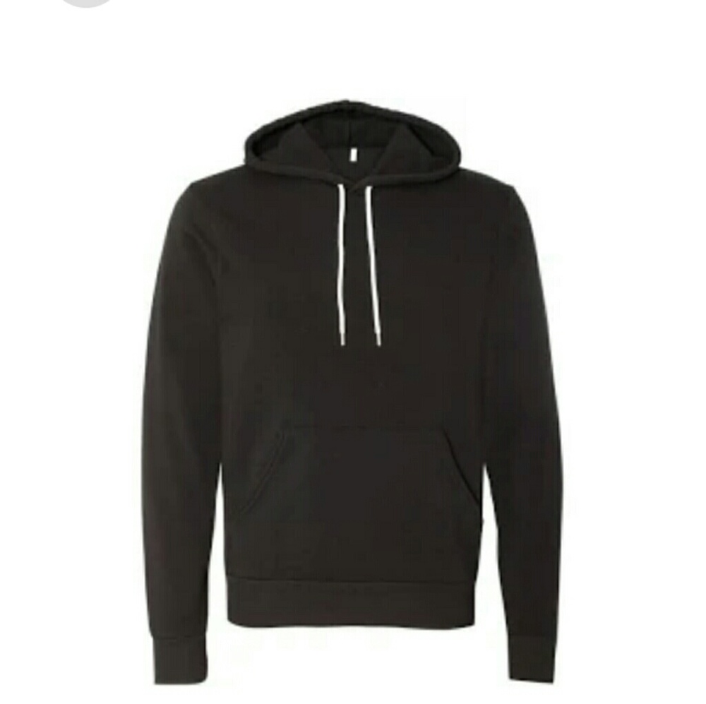 Black pullover hoodie